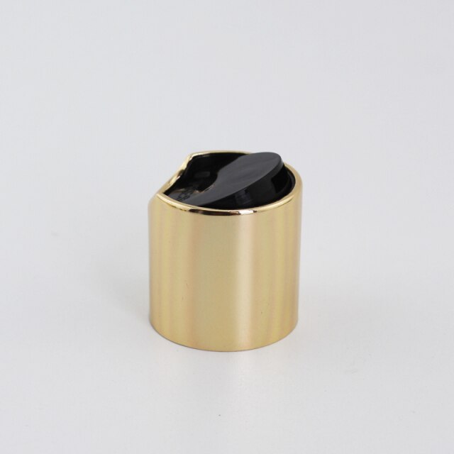Black PP and Golden Aluminum shell 24-410 Disc Top Cap